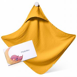 Полотенце с капюшоном Mababu Baby, детское, муслиновое, 75 x 75 см - Фото 1
