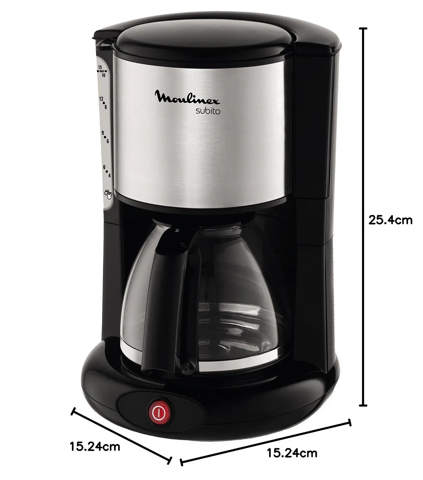 Кофеварка Moulinex FG3608 Stainless Steel/Black, фото №3