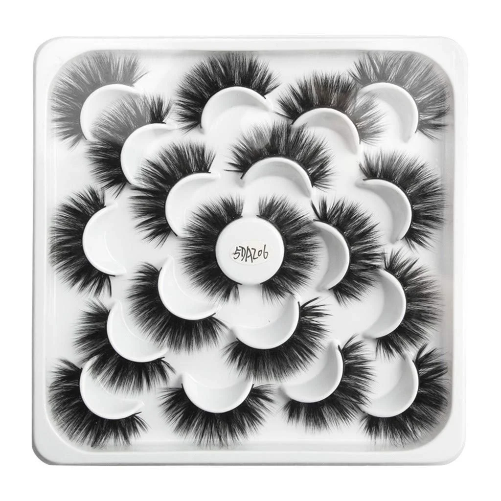 Накладні вії Щільні 5D Натуральні (чорний, один розмір), фото №1