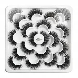 Накладні вії Щільні 5D Натуральні (чорний, один розмір) - Фото 1