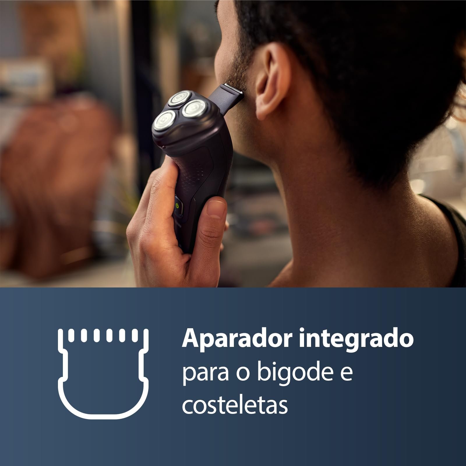 Електробритва Philips Shaver 3000X X3021/00 для вологого та сухого гоління, фото №7 Електробритва Philips Shaver 3000X X3021/00 для вологого та сухого гоління, фото №7