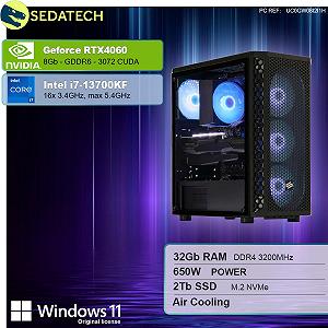 ПК Gaming Sedatech Pro i7-13700KF RTX4060 32GB RAM 2TB SSD M.2 synthetic.ua - Фото 1