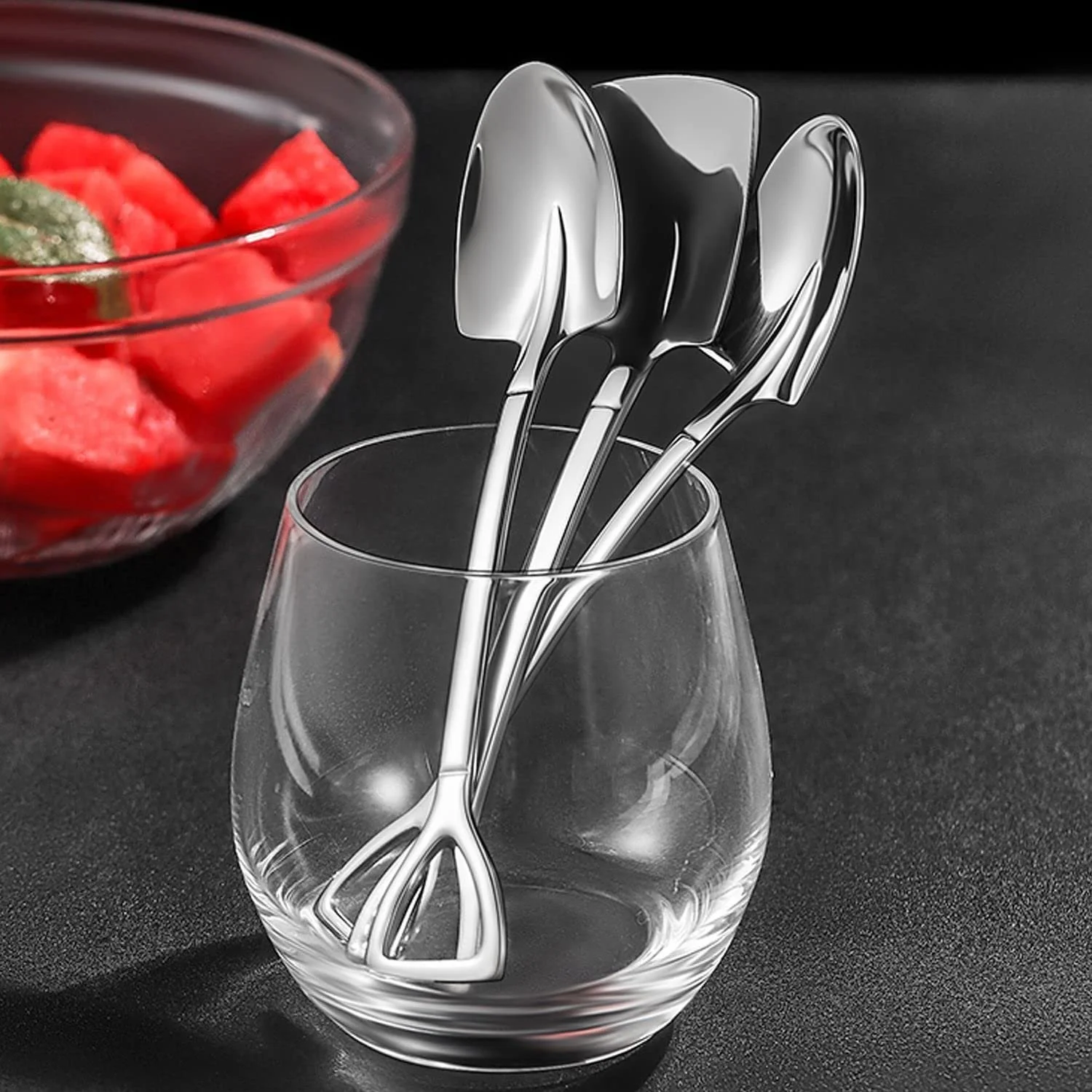 Ложка з нержавіючої сталі для кави, десерту, цукру, для кухні, чайних вечірок 6 шт, фото №7