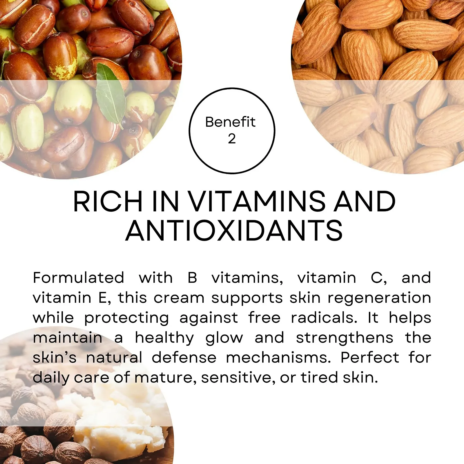 Крем для рук SNB Professional Skin Revive Therapy з олією жожоба, гліцерином, олією мигдалю, маслом ши, аргановою олією та вітаміном E, 50 мл, фото №4