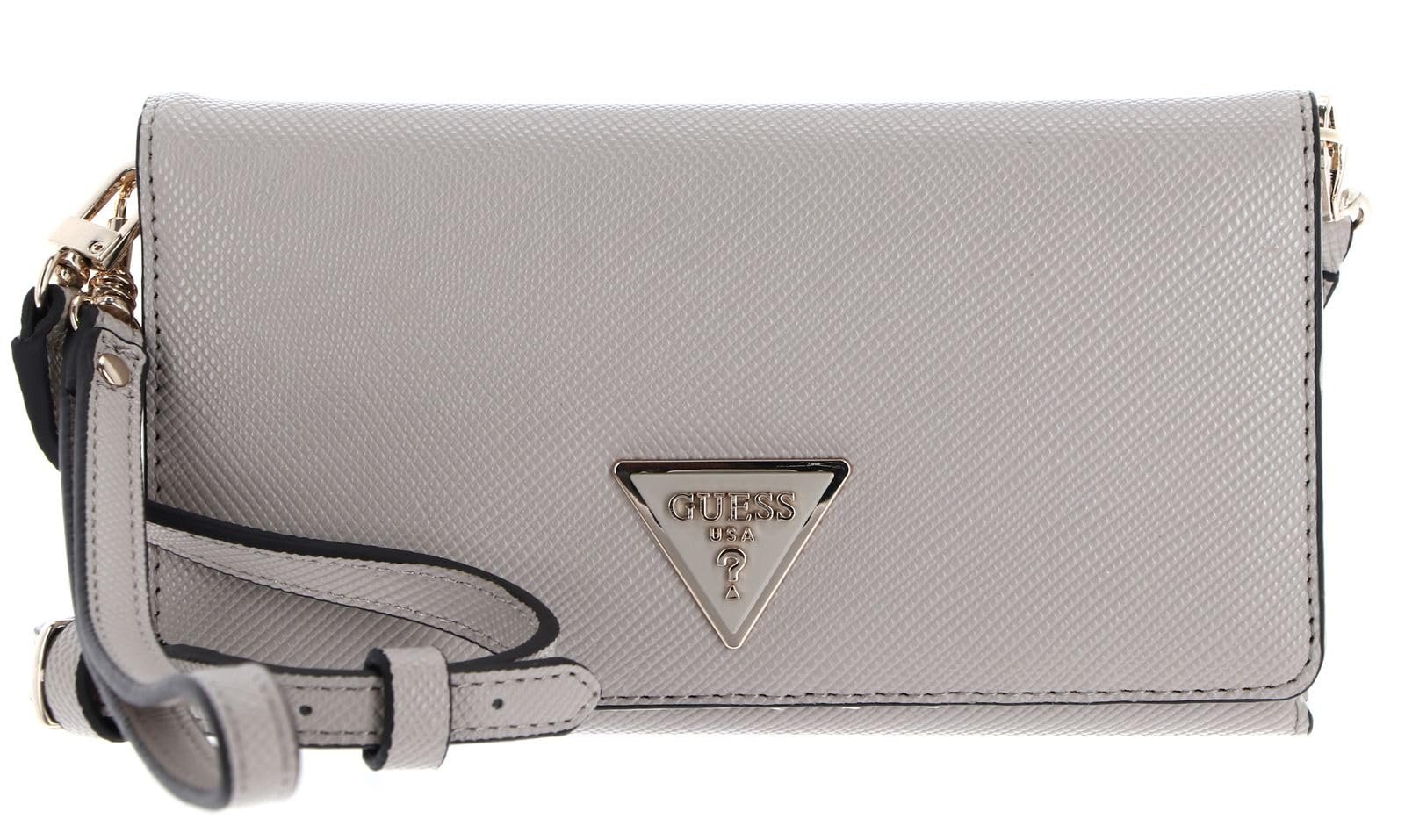 Гаманець GUESS Laurel SLG Crossbody Flap Wrist Taupe, сірий, фото №1