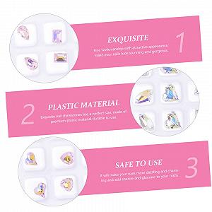 Стразы Beavorty для ногтей, 40 шт, кристаллы для маникюра synthetic.ua - Фото 1