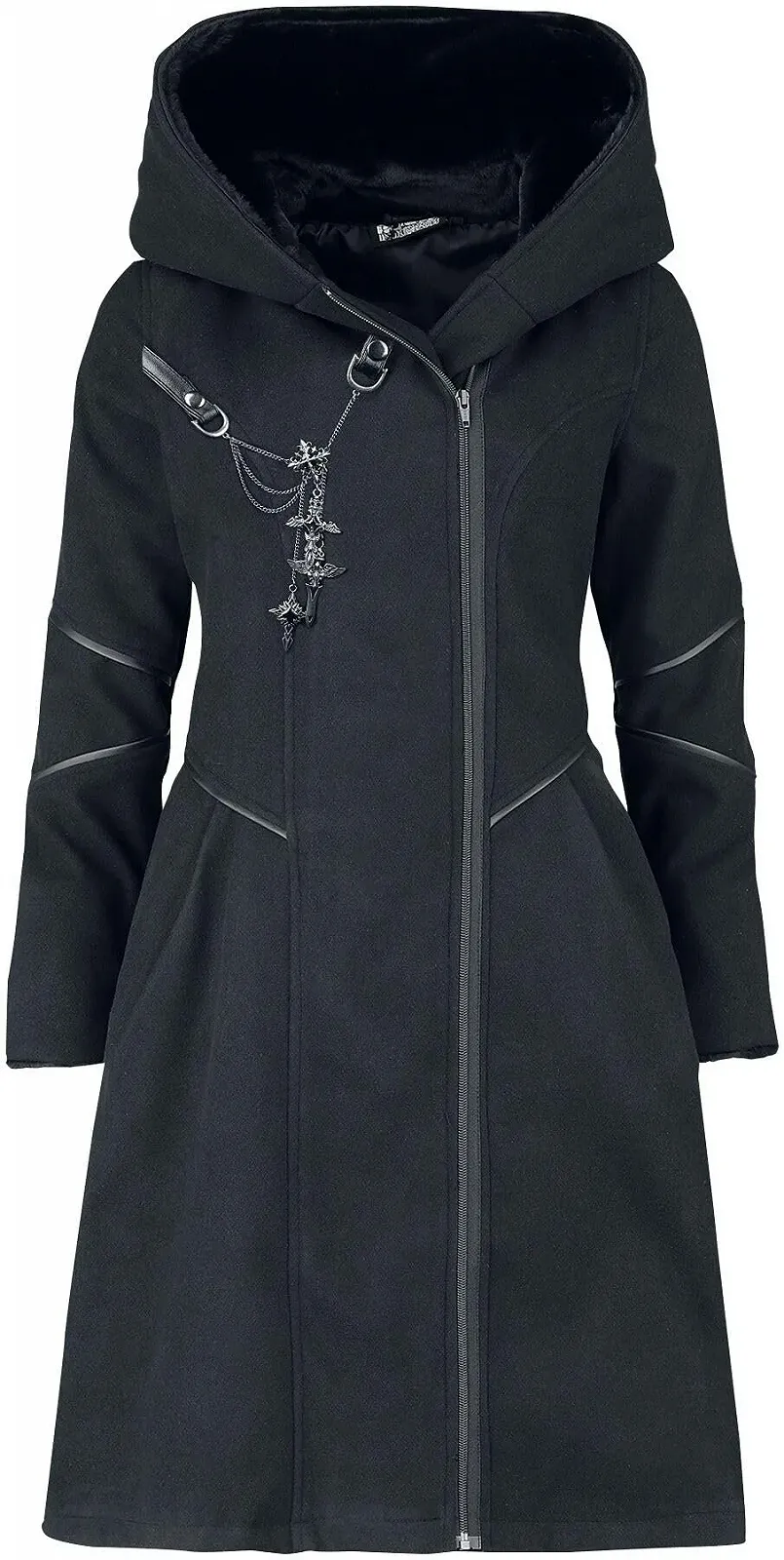 Пальто Poizen Industries Possession Жіноче Чорний, фото №1