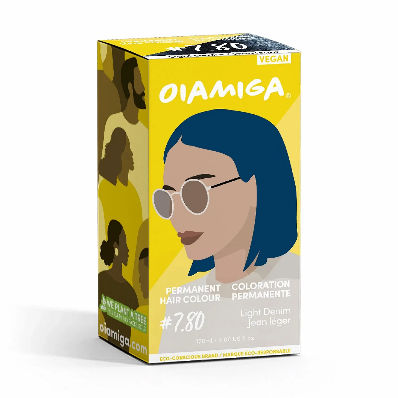 Стійка фарба для волосся Light Denim Oiamiga з натуральними інгредієнтами 120 мл, фото №2 Стійка фарба для волосся Light Denim Oiamiga з натуральними інгредієнтами 120 мл, фото №2