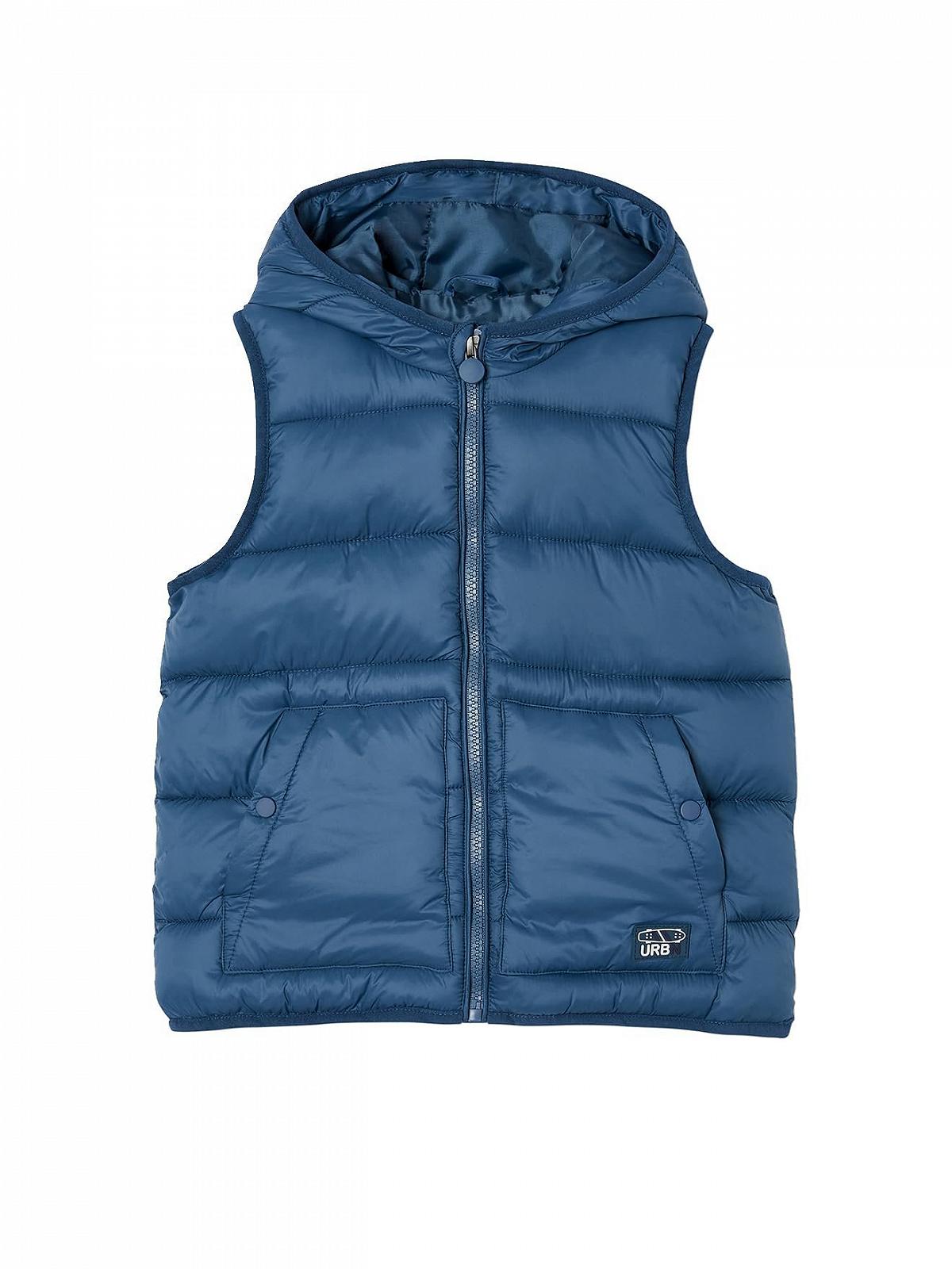 Жилет Vertbaudet для хлопчиків стьобаний з капюшоном і переробленого матеріалу, фото №1 Жилет Vertbaudet для хлопчиків стьобаний з капюшоном і переробленого матеріалу, фото №1