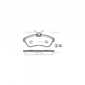 Комплект гальмівних колодок TRISCAN 8110 28027 для CITROËN передня вісь - Фото 1