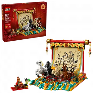 Конструктор Лего LEGO 80119 «Полотно: Мчащиеся кони» (Galloping Horses Canvas) - Фото 1