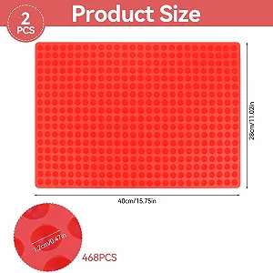 Форма для випікання 2 шт. 468 Grid Silicone BPA-Free Non-Stick 40 x 28 см synthetic.ua - Фото 1