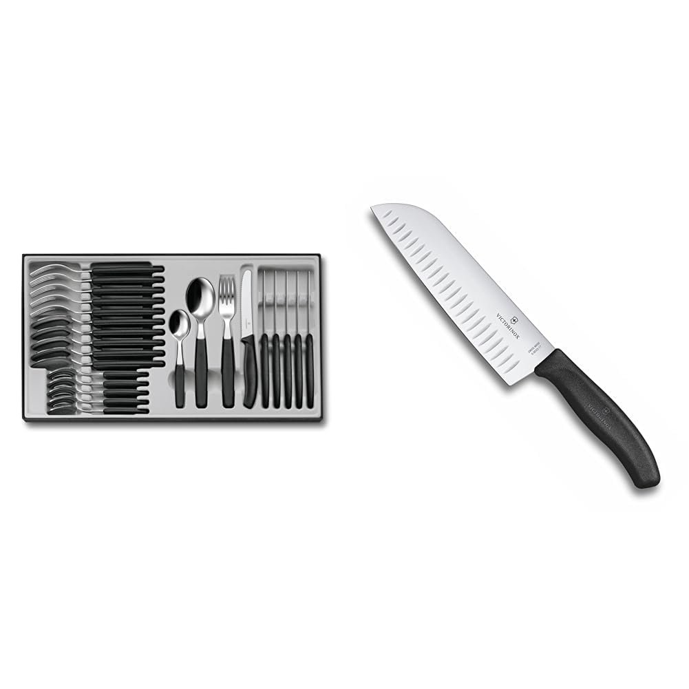 Набір столових приборів Victorinox Swiss Classic, 24 предмети, Чорний, фото №1 Набір столових приборів Victorinox Swiss Classic, 24 предмети, Чорний, фото №1