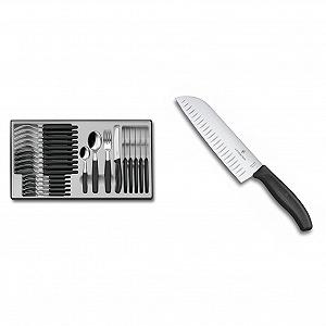 Набір столових приборів Victorinox Swiss Classic, 24 предмети, Чорний - Фото 1