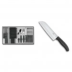 Набір столових приборів Victorinox Swiss Classic, 24 предмети, Чорний - Фото 1