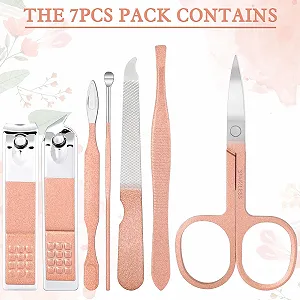 Набор для маникюра и педикюра AiQInu, 7 предметов, из нержавеющей стали synthetic.ua - Фото 1