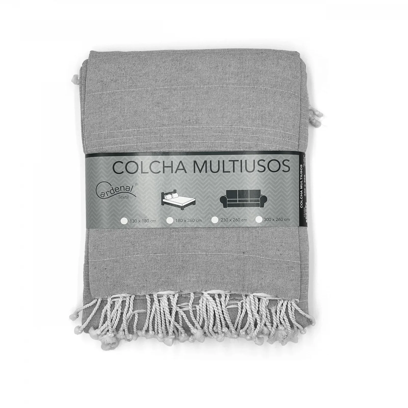 Покрывало Cardenal Textil Многоцелевой Серый 230 x 260 см, фото №3