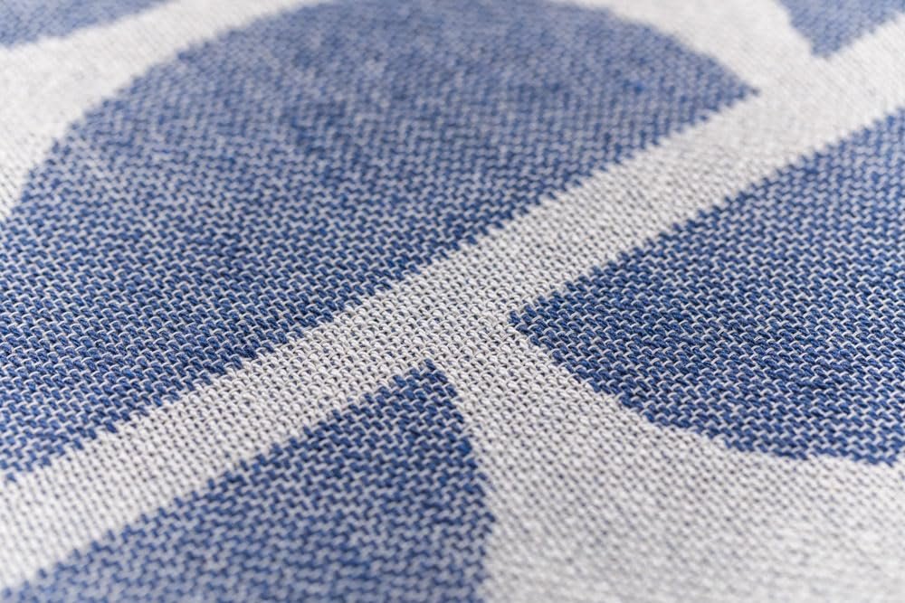 Плед Бавовняний David Fussenegger Ronda 'Halbkreise' 130 x 160 см Морський, фото №3