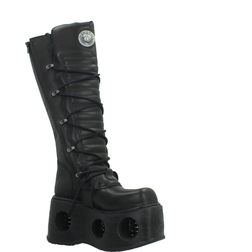 Чоботи New Rock Neptuno M-272-S2 готичні шкіряні чорні, фото №5 Чоботи New Rock Neptuno M-272-S2 готичні шкіряні чорні, фото №5