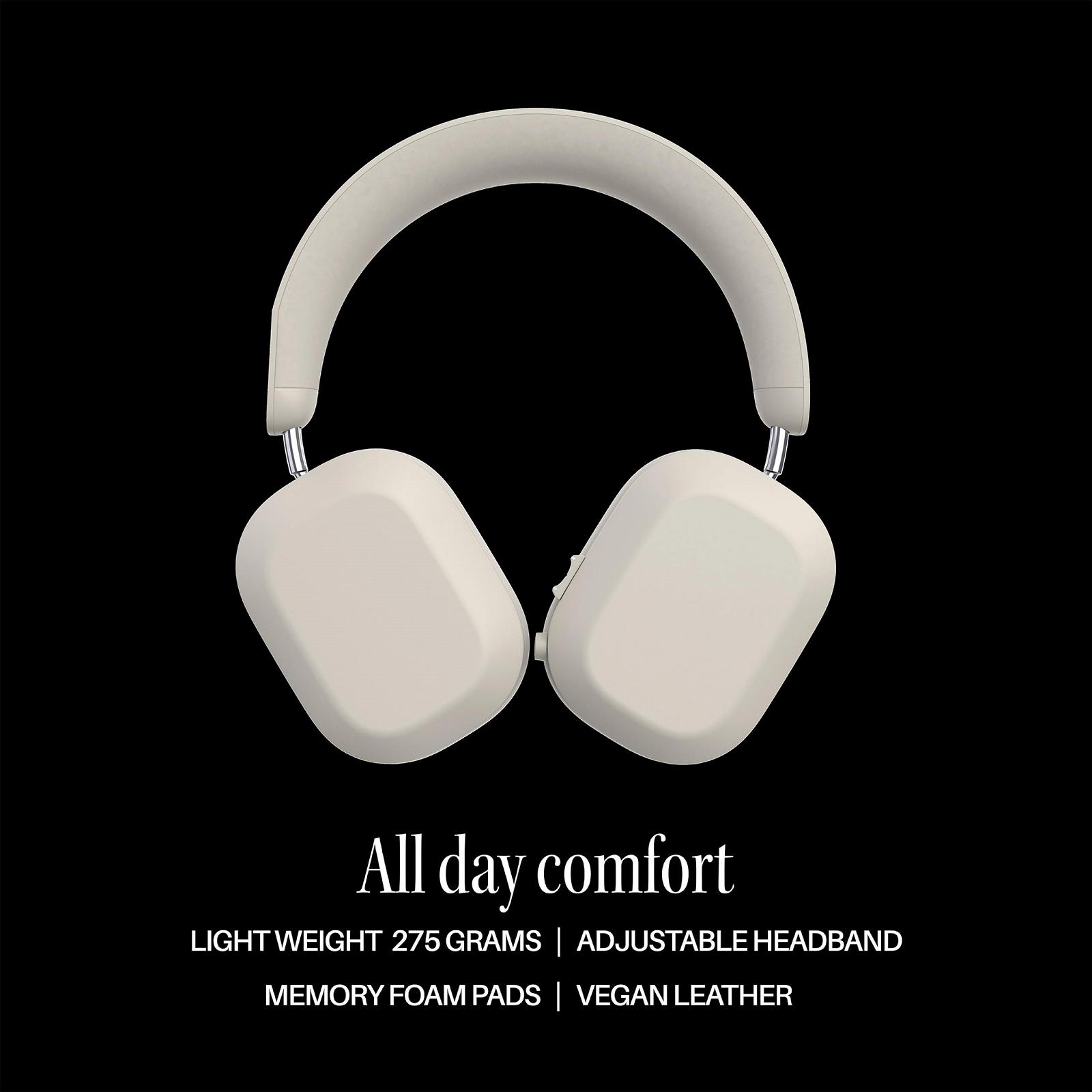 Навушники Defunc Mondo Over-Ear Бездротові з опціональним кабелем 45 годин активного часу відтворення Bluetooth дві ENC мікрофони та драйвери Світло-сірий, фото №2 Навушники Defunc Mondo Over-Ear Бездротові з опціональним кабелем 45 годин активного часу відтворення Bluetooth дві ENC мікрофони та драйвери Світло-сірий, фото №2