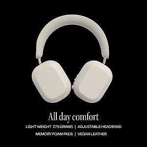 Навушники Defunc Mondo Over-Ear Бездротові з опціональним кабелем 45 годин активного часу відтворення Bluetooth дві ENC мікрофони та драйвери Світло-сірий synthetic.ua - Фото 1