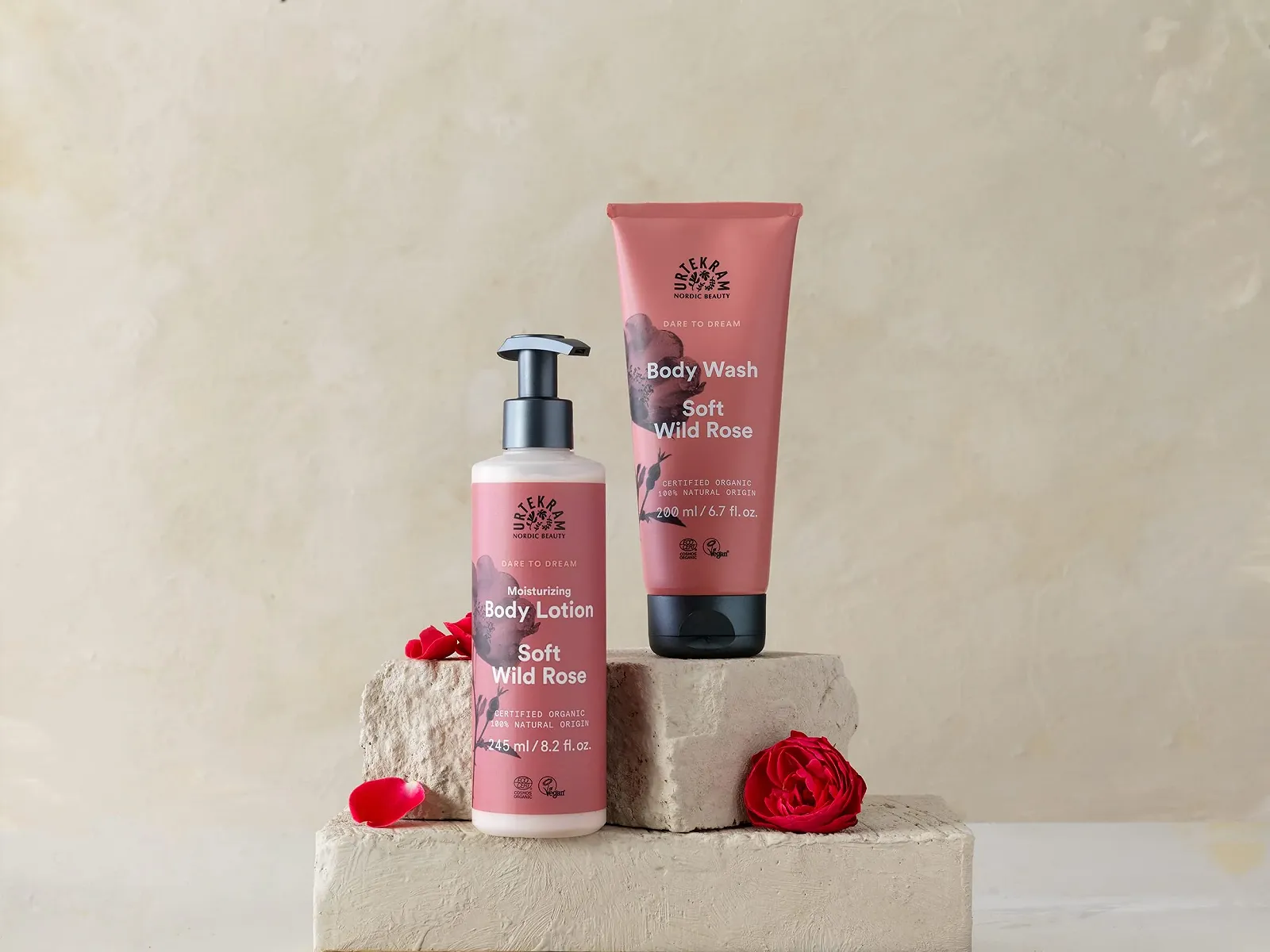 Лосьйон для тіла Urtekram Organic Soft Wild Rose Зволожуючий 245 мл (2 шт), фото №4