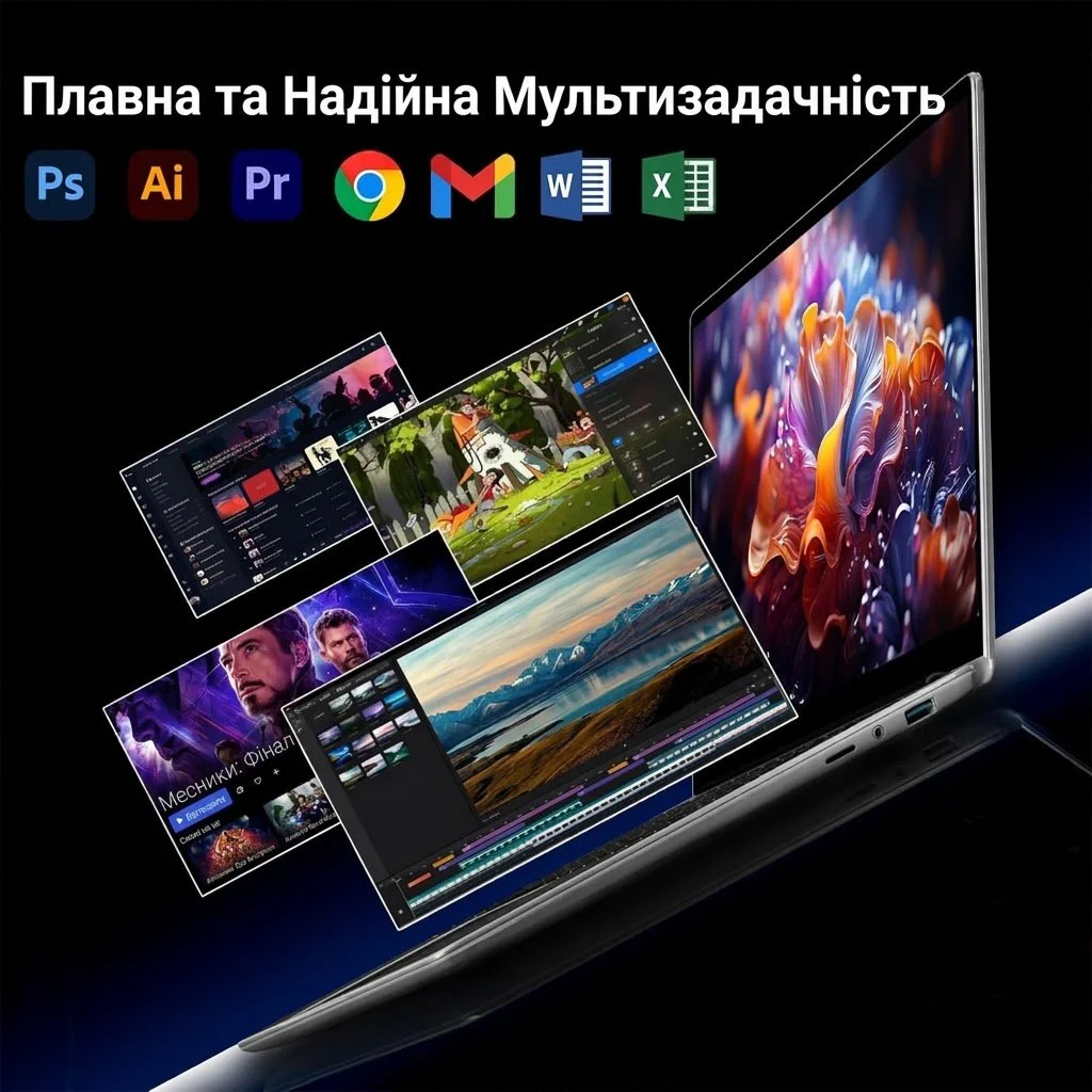 Ноутбук 15.6" SADSYMB (XU-133E) Intel N95 RAM 16GB SSD 512GB Windows 11 (UKR), фото №6