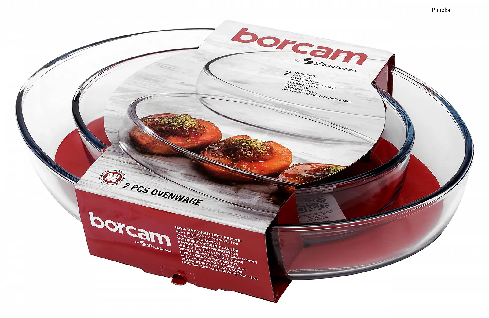 Форма для запікання Borcam Скляна Овальна 2 шт. 159033, фото №4 Форма для запікання Borcam Скляна Овальна 2 шт. 159033, фото №4