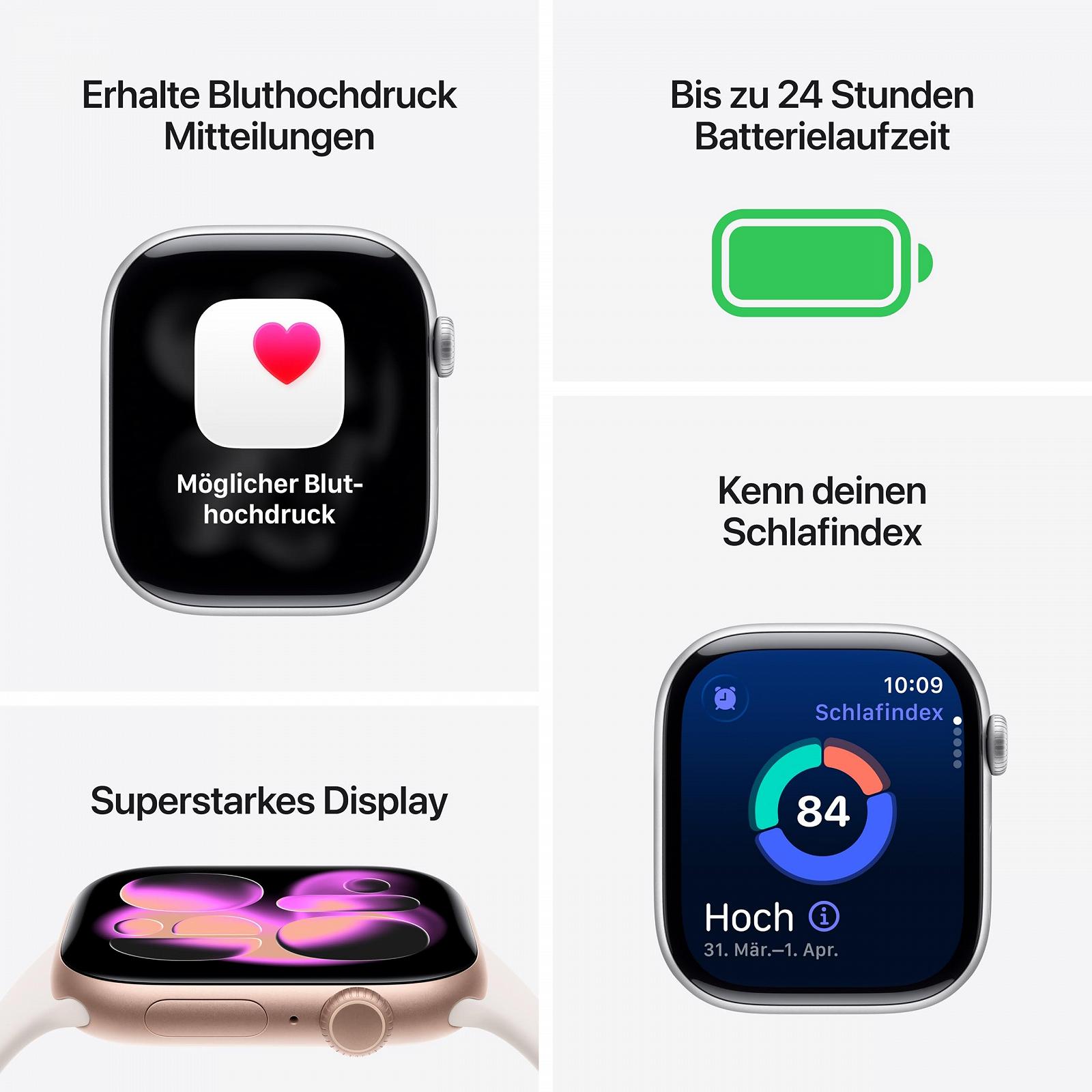 Смарт-часы Apple Series 11 GPS 46мм, алюминиевый корпус Diamond Black, спортивный ремешок Black (M/L), фото №2