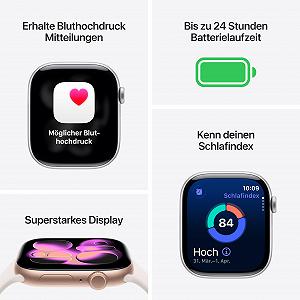 Смарт-часы Apple Series 11 GPS 46мм, алюминиевый корпус Diamond Black, спортивный ремешок Black (M/L) synthetic.ua - Фото 1