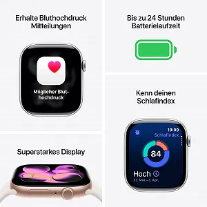 Смарт-годинник Apple Series 11 GPS 46мм, алюмінієвий корпус Diamond Black, спортивний ремінець Black (M/L) synthetic.ua - Фото 1