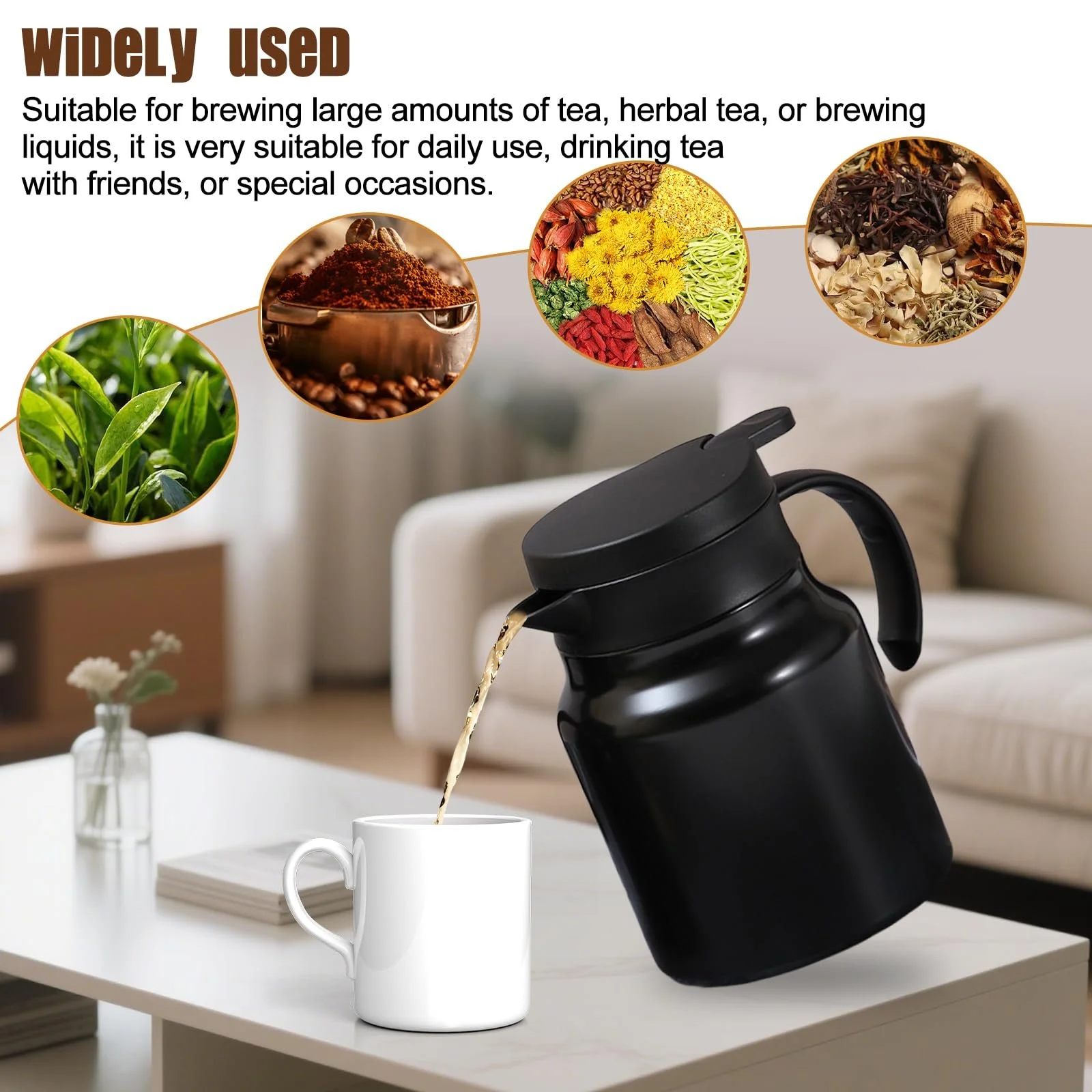 Термос-кавник 1.5 л, Ізольований з нержавіючої сталі 316, фото №5