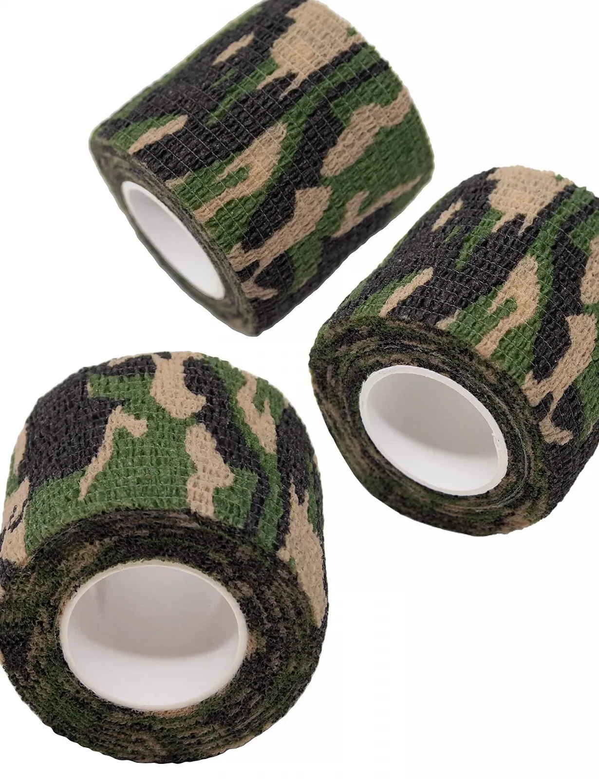 Тканевая лента Outdoor Saxx® Camouflage камуфляжная водонепроницаемая многоразовая 4,5 м x 5 см, фото №3