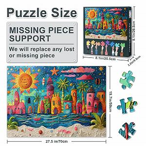 Пазл Sunny Sea Fantasy Landscape 1000 деталей 70 x 50 cm synthetic.ua - Фото 1