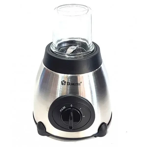 Блендер стаціонарний з чашками 1,5 л кофемолка 2в1 DOMOTEC 6609 MS три швидкості 1000 Вт Срібний AVK, фото №5 Блендер стаціонарний з чашками 1,5 л кофемолка 2в1 DOMOTEC 6609 MS три швидкості 1000 Вт Срібний AVK, фото №5