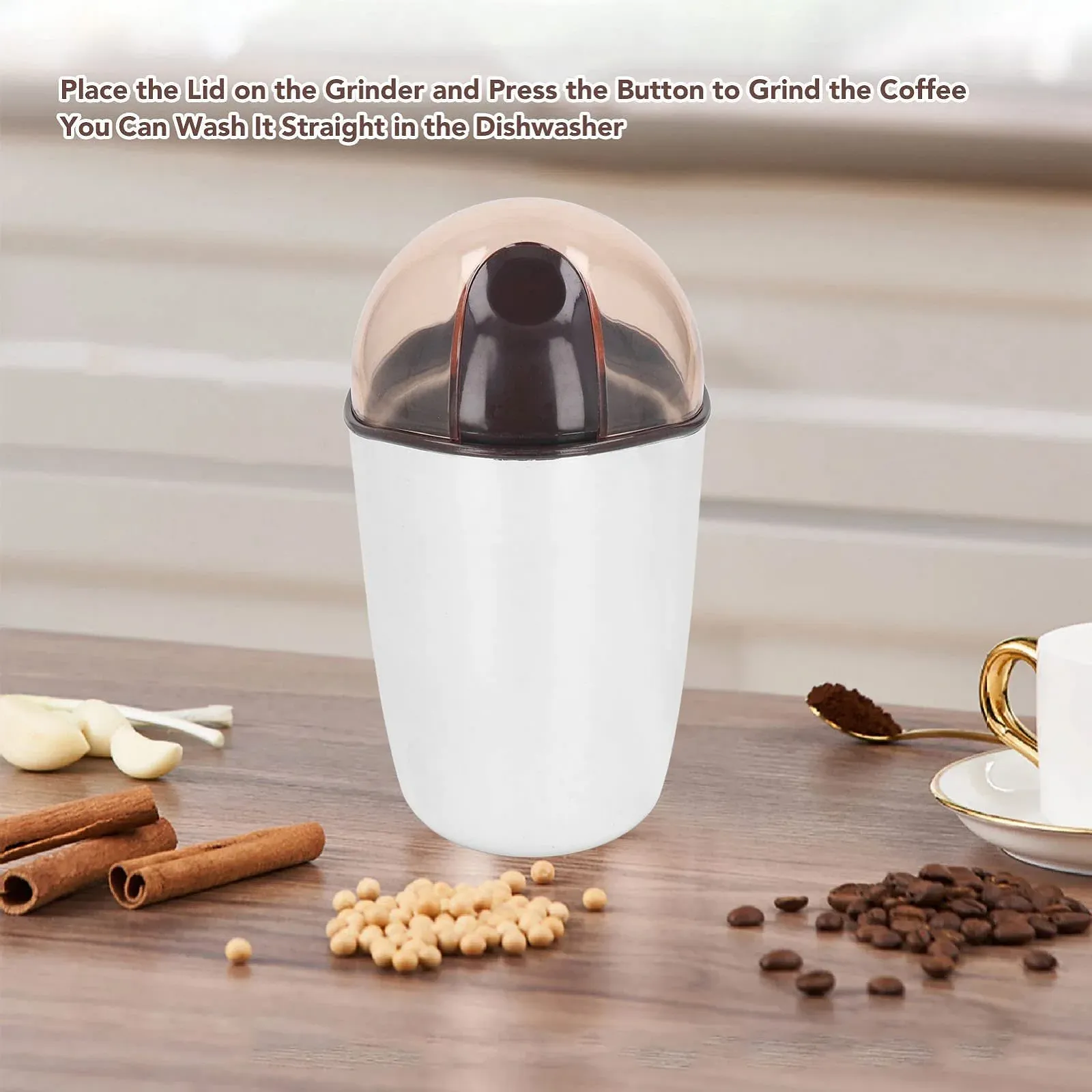 Электрическая кофемолка 200 Вт, портативная, фото №3 Электрическая кофемолка 200 Вт, портативная, фото №3