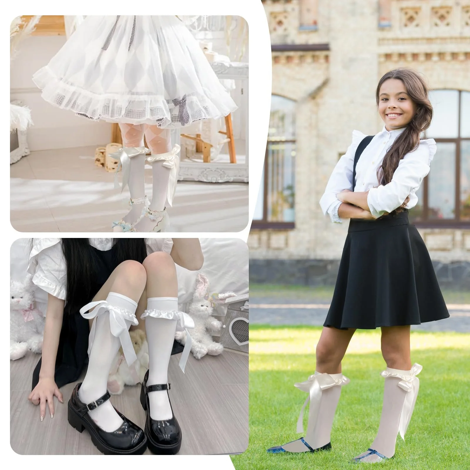 Жіночі гольфи Білий, 2 пари, фото №7 Жіночі гольфи Білий, 2 пари, фото №7