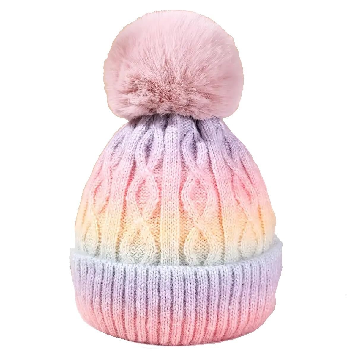Шапка дитяча в'язана OnlyBee райдужна, фото №1