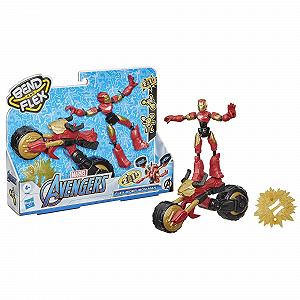 Фігурка Hasbro Marvel Bend and Flex, Flex Rider Залізна Людина, 15 см - Фото 1