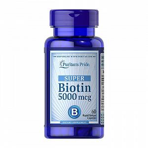 Biotin 5000 mcg 60 caps - Фото 1