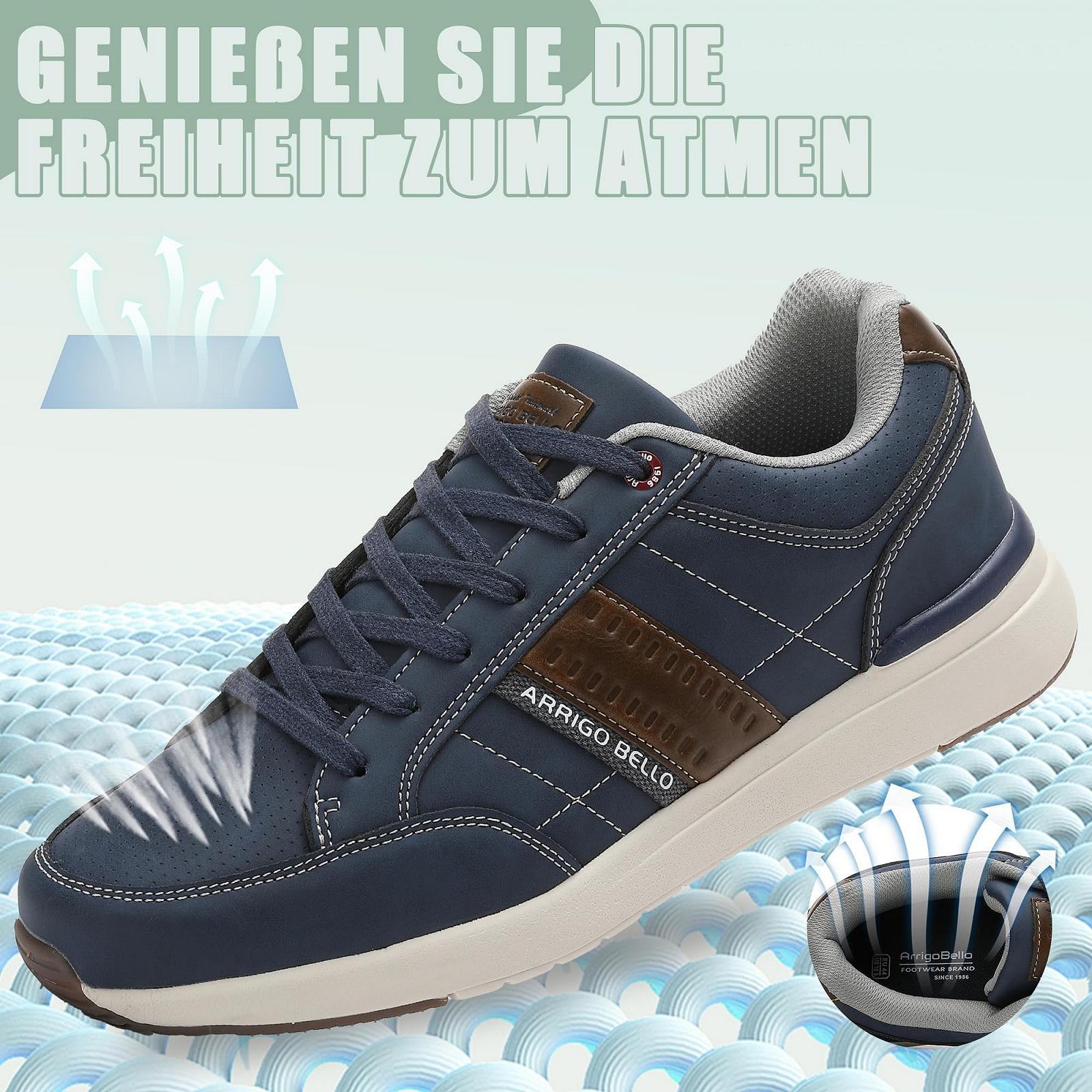 Кросівки ARRIGO BELLO Casual Шкіряні Легкі Нековзні, фото №4