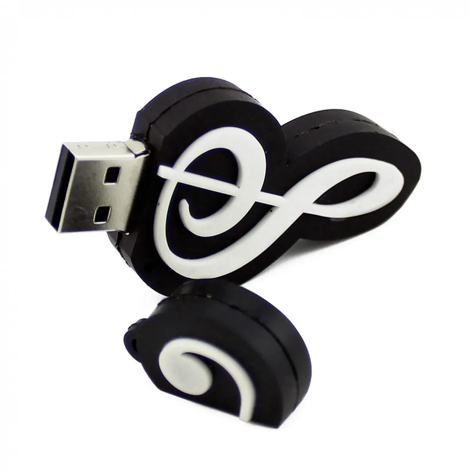 USB-флеш-накопичувач Music Series Форма ноти 64ГБ USB 2.0 Чорний, фото №1