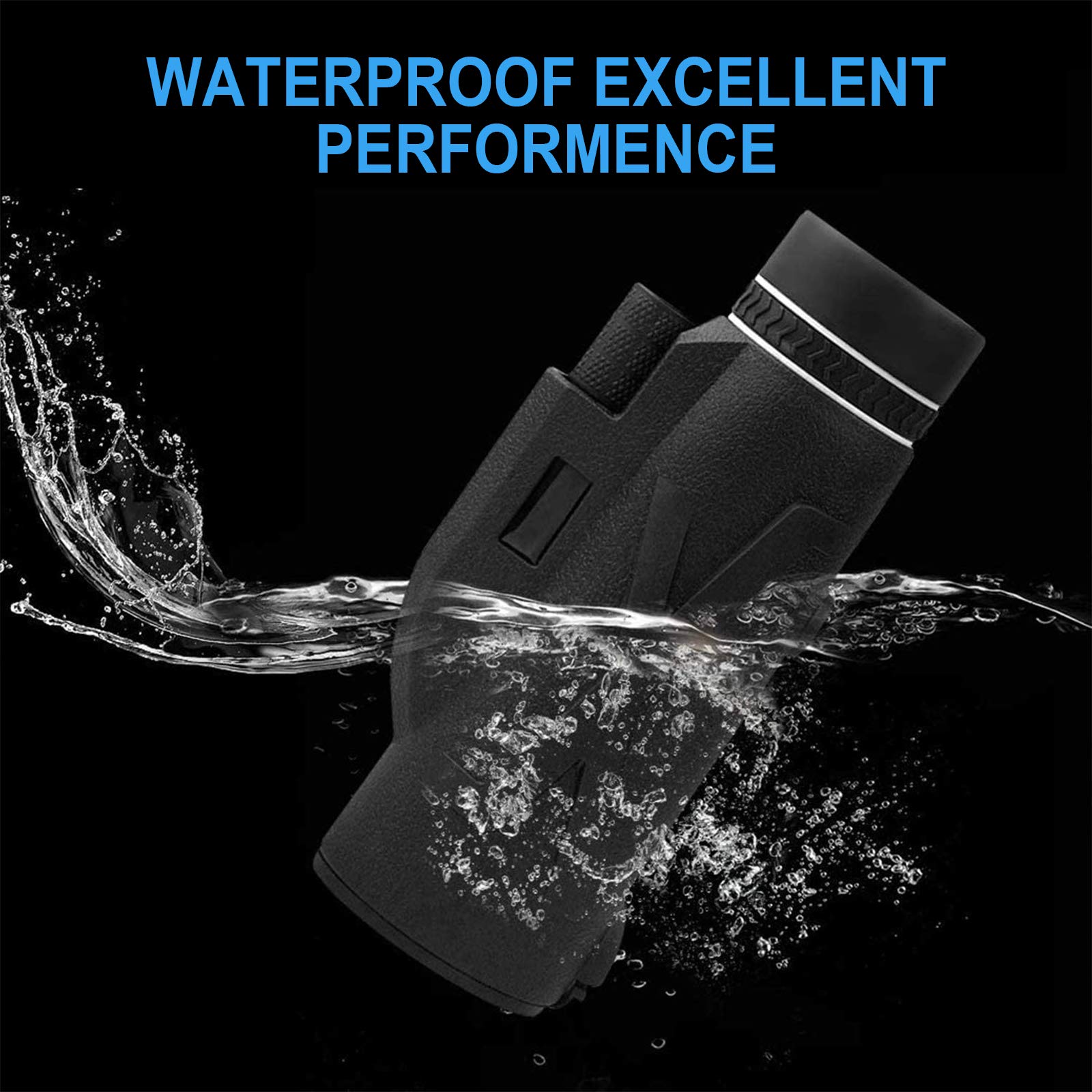 Монокуляр HJTLK 80 x 100 с держателем для телефона и штативом Черный, фото №6