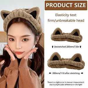 Эластические повязки для волос из кораллового флиса synthetic.ua - Фото 1