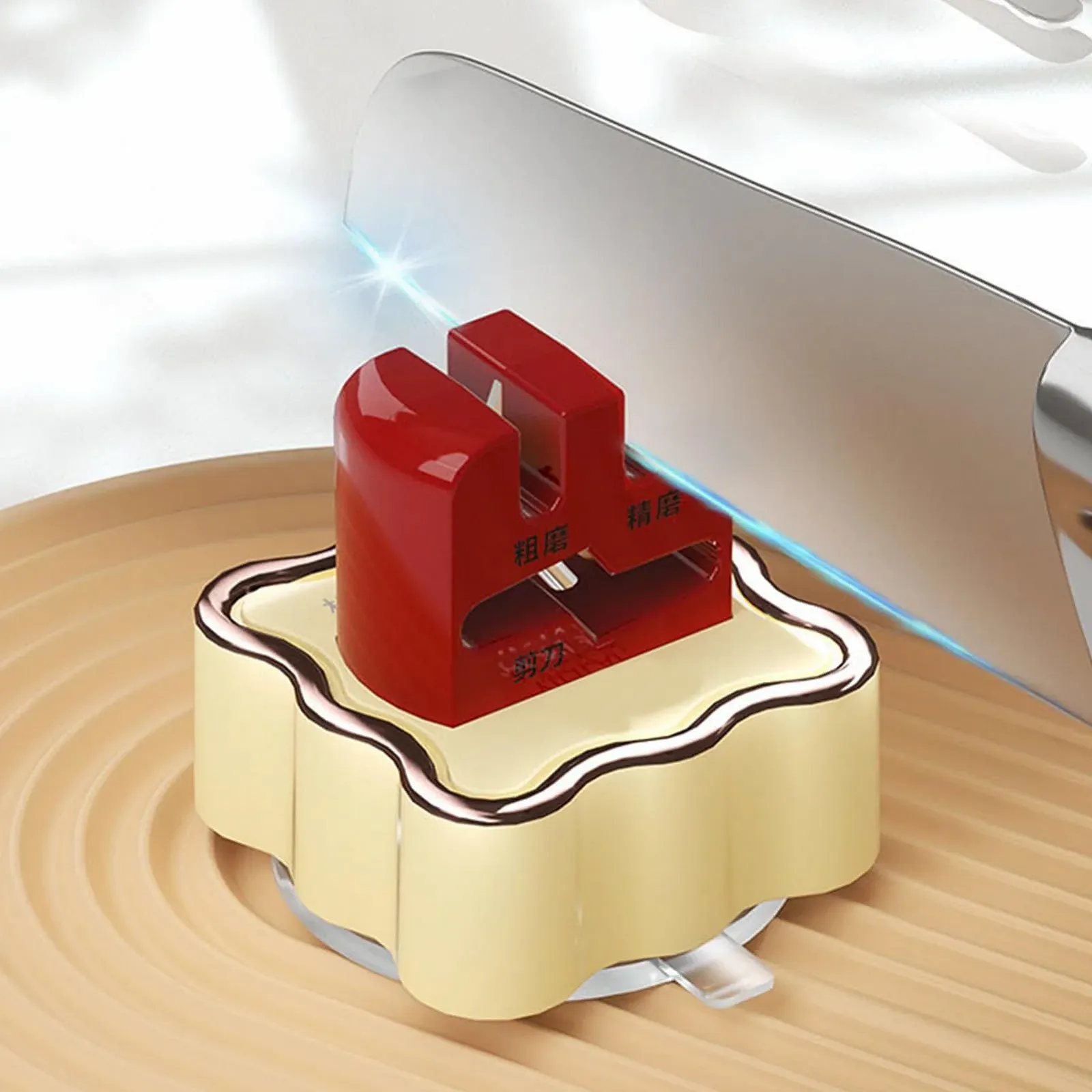 Точилка для ножниц с вакуумной присоской и противоскользящей защитой портативная, фото №9