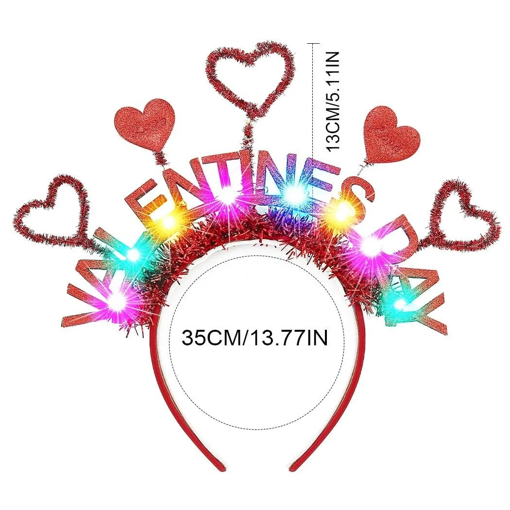 Обруч для волос со светодиодами Сердце, фото №6