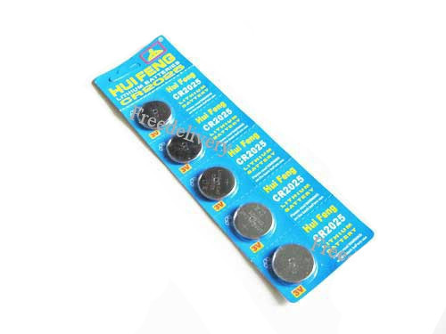 5x Акумуляторна таблетка CR2025 5003LC DL2025, літій, фото №1