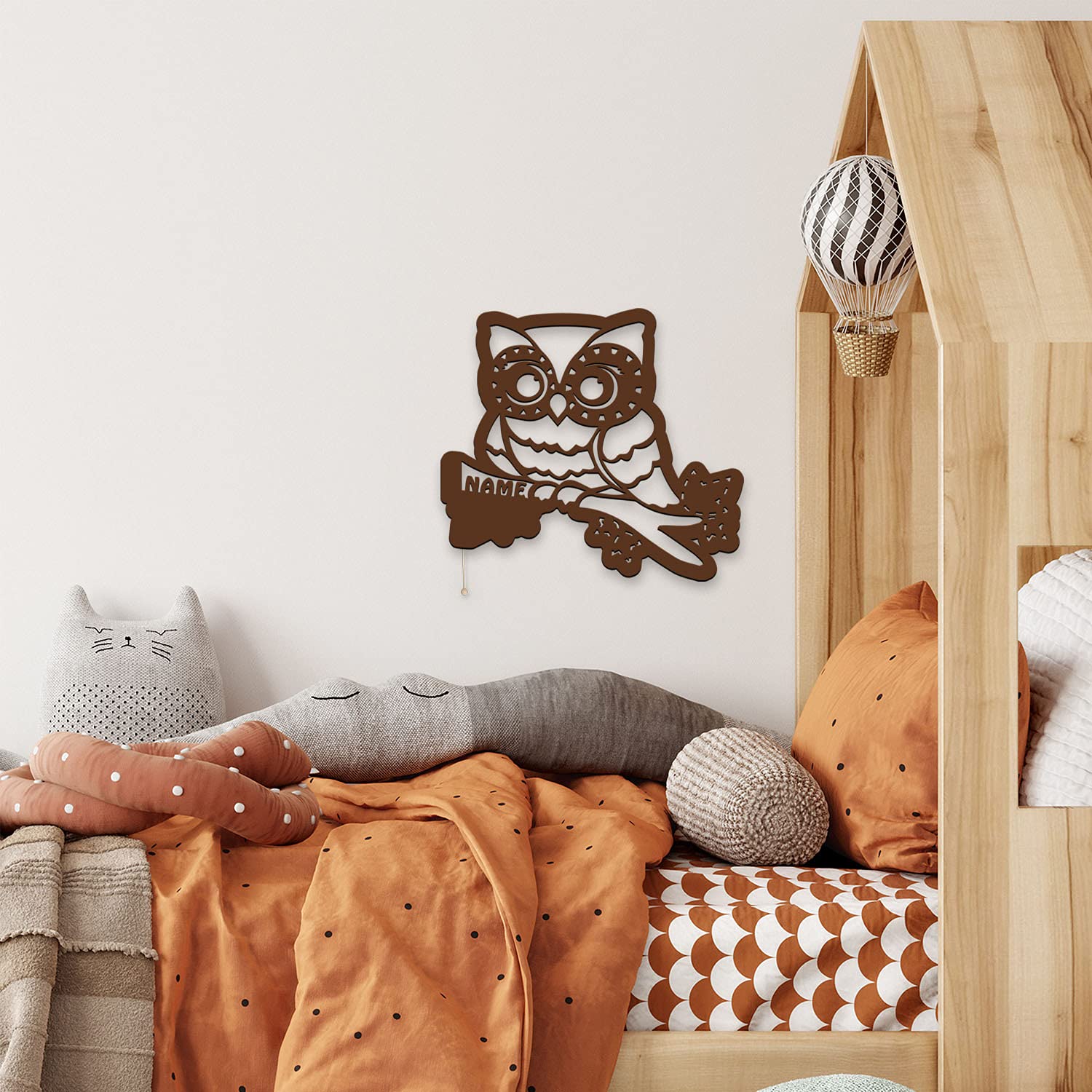 Светильник Ночник Декоративный Совы Персонализированный I на батарейках, фото №4