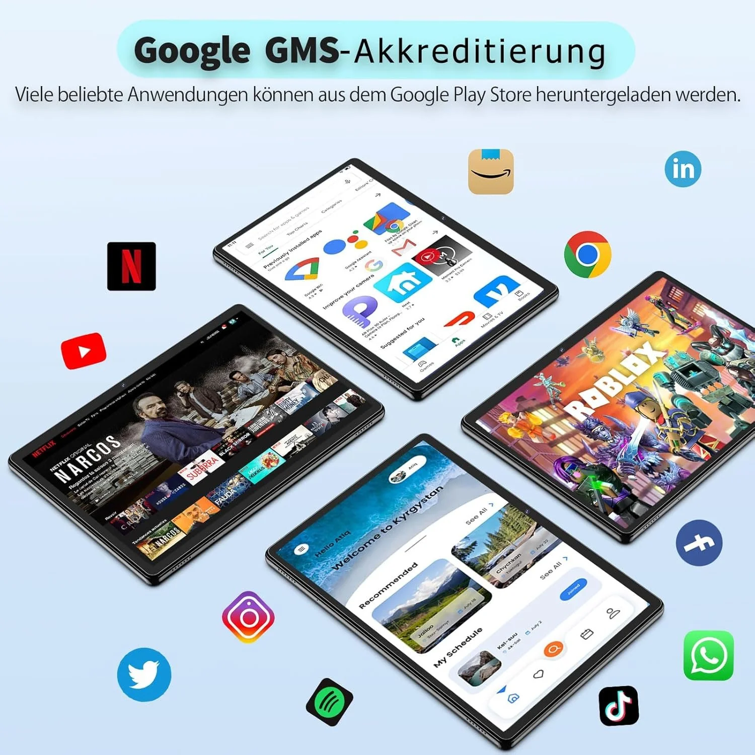 Планшет 10.1" JJGJ TB02 6+6/256Gb 8 ядер Android 13 8000 mAh Чорний, фото №4 Планшет 10.1" JJGJ TB02 6+6/256Gb 8 ядер Android 13 8000 mAh Чорний, фото №4