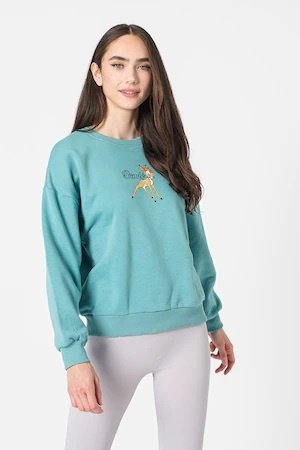 Худі ONLDISNEY LIFE L/S BAMBI BOX SWT 15250089-Dusty Turquoise-Print:BAMBI ONLY Бірюзовий S, фото №2